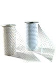 White Tulle Ribbon with Metallic Dots