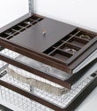Walnut elfa d&eacute;cor Jewelry Box System