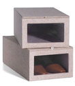 Tweed Drop-Front Shoe Box