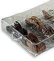Clear Vinyl Divided Underbed Shoe Chest