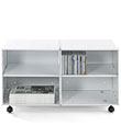 Enameled Steel Cube Storage Table