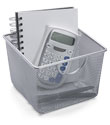 Silver Mesh Storage Bin