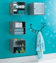 Wall-Mounted Galvanized Steel Cubes