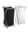 Chrome Folding Hamper