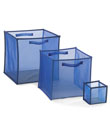 Blue Folding Mesh Cubes
