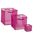 Pink Folding Mesh Cubes