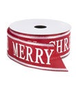 Merry Christmas Wired Ribbon