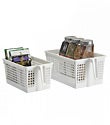 White Handled Storage Baskets