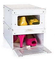 Drop-Front Fiberboard Shoe Box