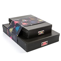 Graphite Office Storage Boxes