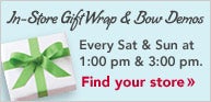 In-Store Gift Wrap & Bow Demos
