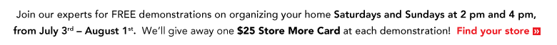 Join Us for our FREE In-Store Demonstrations »