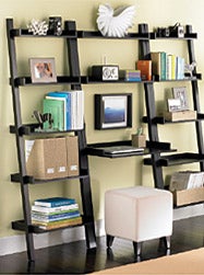 Leaning Bookcase & Desk