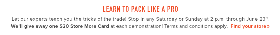 Learn to Pack like a Pro