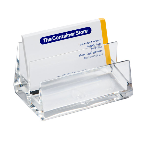 Clear Business Card Holder 