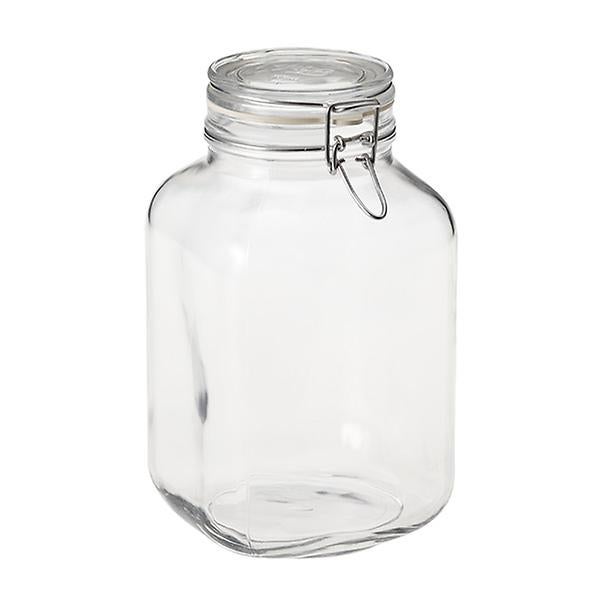 3 liter/3.2 qt Bormioli Hermetic Glass Storage Jars