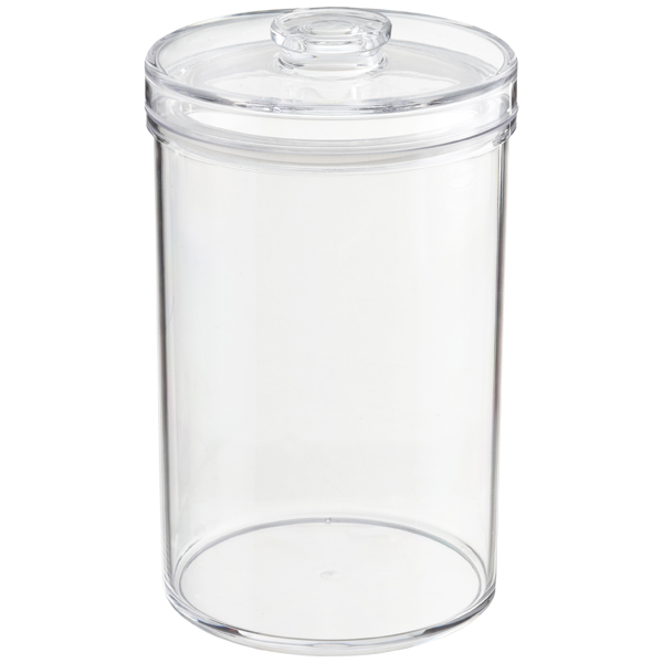 Acrylic Canisters - Clear Round Acrylic Canisters | The Container Store