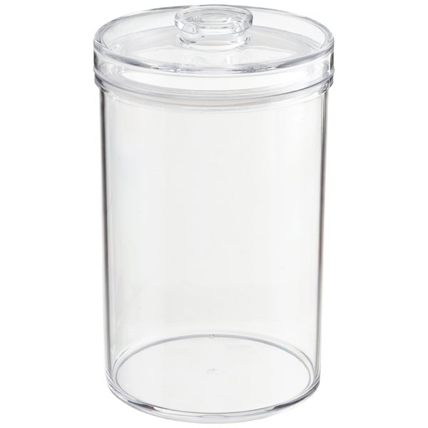 acrylic canisters clear round