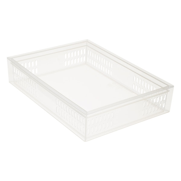 Large Stackable Organizer Tray Translucent