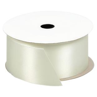 Antiqued White Double-Faced Satin Ribbon