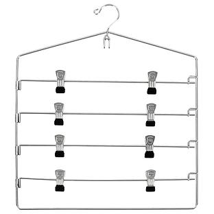 Chrome 4-Tier Swing-Arm Skirt Hanger