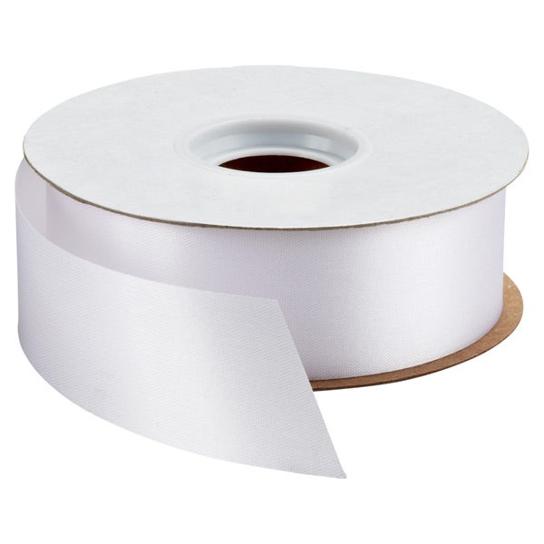 White Bulk Satin Ribbon