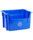 Orbis 12 gal./45 ltr. Stacking Recycling Bin Blue