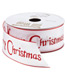 Ribbon Wired Merry Christmas White