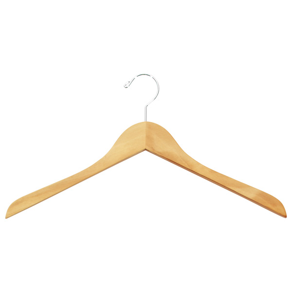 Wood Hangers - Basic Natural Wooden Hangers | The Container Store