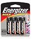 Energizer AA Batteries Pkg/4