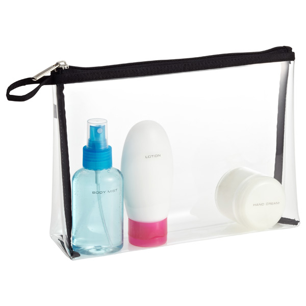 Clear Quart-Sized Zippered Pouch | The Container Store