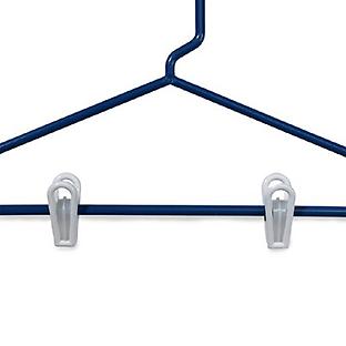 1InTheHome Heavy Duty White Hangers Tubular Plastic Hangers, Set of 24  (Heavy Duty)