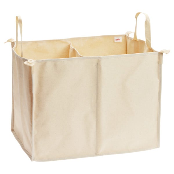 DISCO-Natural Elfa Divided Hamper