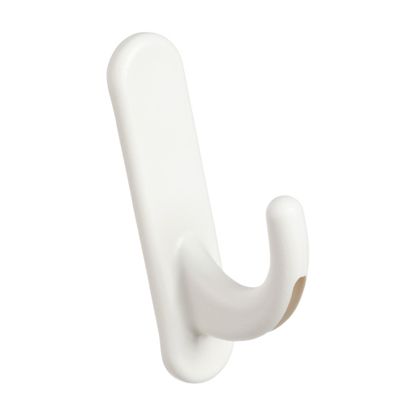 Elfa Utility Curve Board Hook White Pkg/3