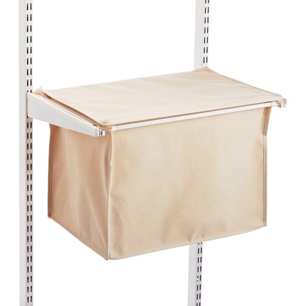 DISCO-Natural Elfa Divided Hamper