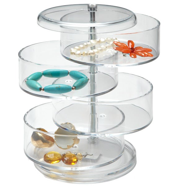 4-Section Acrylic Swivel Organizer