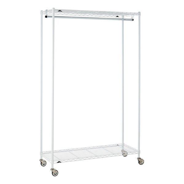InterMetro Large Garment Rack White