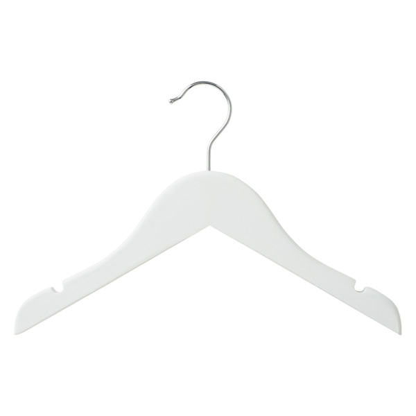 Children S White Wooden Hangers The Container Store   10061525ChildWoodHngrWht X 