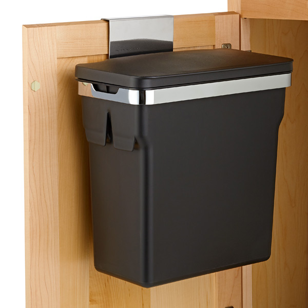 simplehuman black in-cabinet 2.6 gal. trash can | the container store