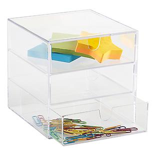 Clear 3-Drawer Box
