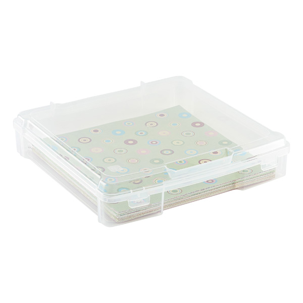 12x12 clear plastic boxes