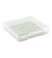 Top Notch 12 x 12 Scrapbook Case - Clear - Plastic Storage - Storage & Organization