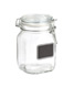 Bormioli Rocco 34 oz. Hermetic Jar w/ Chalk Label 1000 ml.