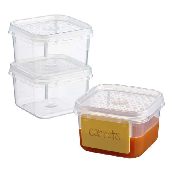 Airtight Pantry & Kitchen Storage Containers 4 Square Plastic Food ContainerL7S9