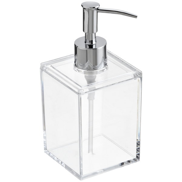 oz. Square Acrylic Pump Dispenser | Container Store