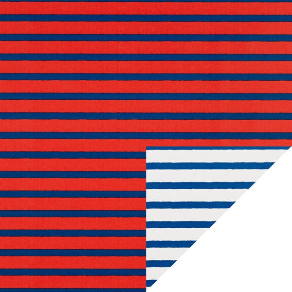 red blue stripe reversible wrapping paper the container store