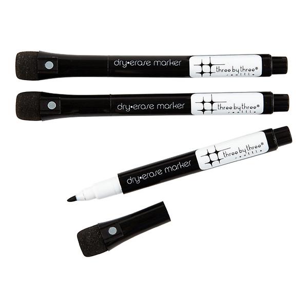 Three by Three Classic Magnetic Dry Erase Markers