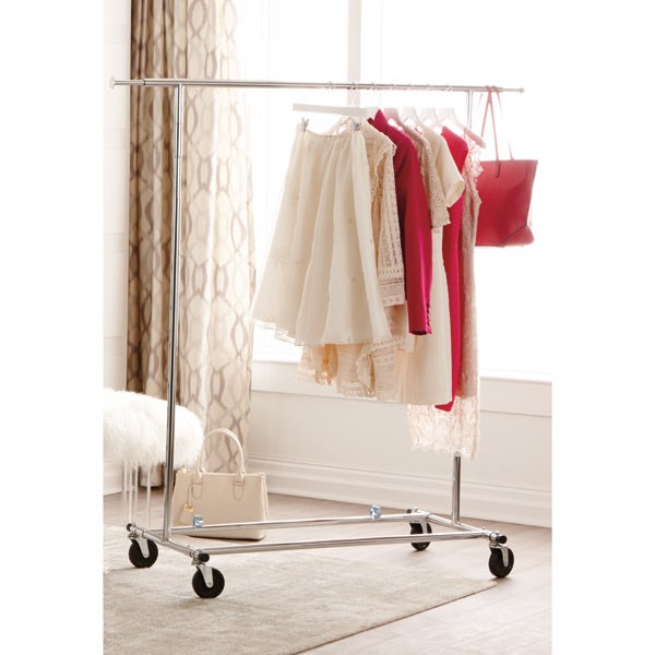 Removed MTMD- Chrome Metal Folding Commercial Clothes Rack