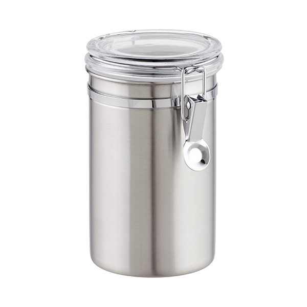 Brushed Stainless Steel Canisters | The Container Store