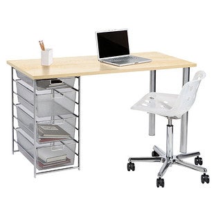 Sand & Platinum Computer Desk